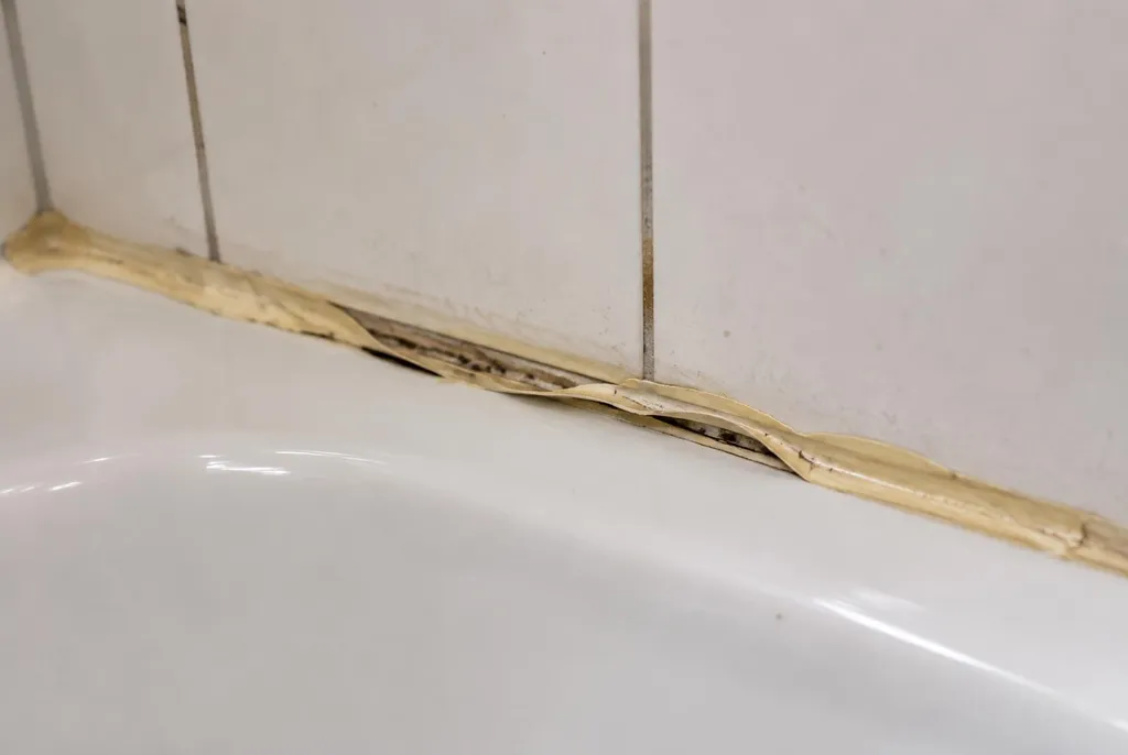 Kitbedrijf Swifterbant – loose sealant next to the bath